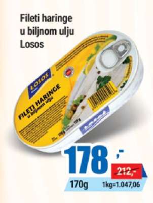 Fileti haringe u biljnom ulju