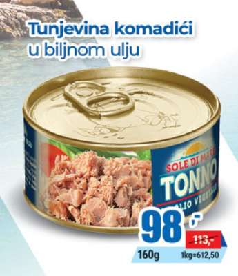 Tunjevina komadići u biljnom ulju