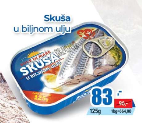 Skuša u biljnom ulju