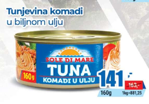 Tunjevina komadi u biljnom ulju