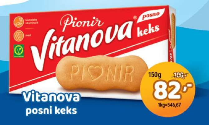 Vitanova posni keks