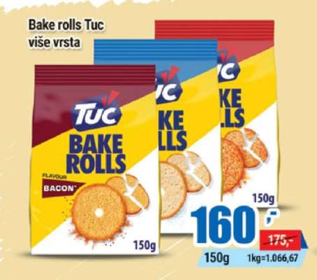 Bake rolls Tuc