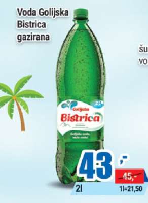 Voda Golijska Bistrica gazirana