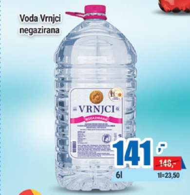 Voda Vrnci negazirana