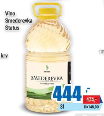 Vino Smederevka Status