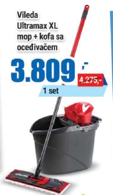 Vileda Ultramax XL mop + kofa sa ocedívačem