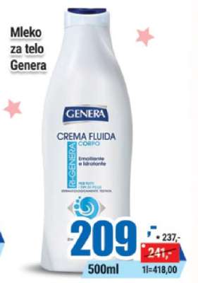 Mleko za telo Genera