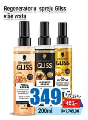 Regenerator u spreju Gliss