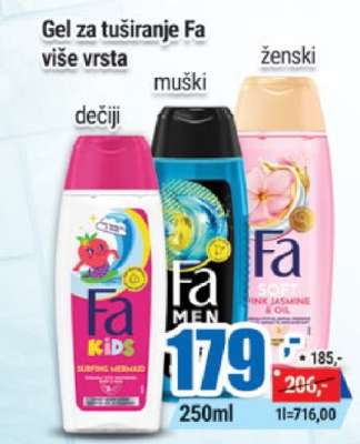 Gel za tuširanje Fa