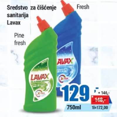 Sredstvo za čišćenje sanitarija Lavax