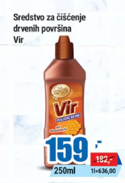 Sredstvo za čišćenje drvenih površina Vir