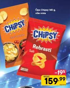 Čips Chipsy 140 g