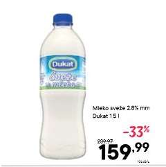 Mleko sveže 2.8 % mm Dukat