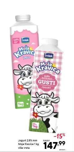Jogurt 2.8%mm Moja Kravica 1 kg