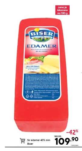 Sir Edamer 45%mm Biser