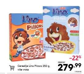 Cereálije Lino Pillows 250 g