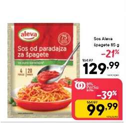 Sos Aleva špagete 85 g