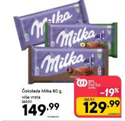 Čokolada Milka 80 g