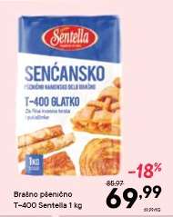 Brašno pšenično T-400 Sentella 1 kg
