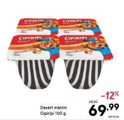 Dezert mléčný Cipiripi 100 g