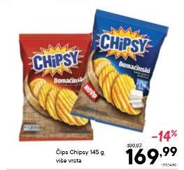 Čips Chipsy 145 g