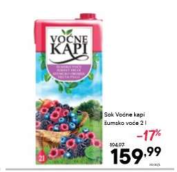 Sok Voćne kapi šumsko voće 2 l