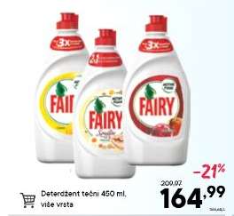 Deterdžent tečni 450 ml, više vrsta