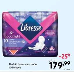 Ulošci Libresse maxi noćni