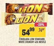Čokolada Lion Standard, White Crunchy 42g Nestlé