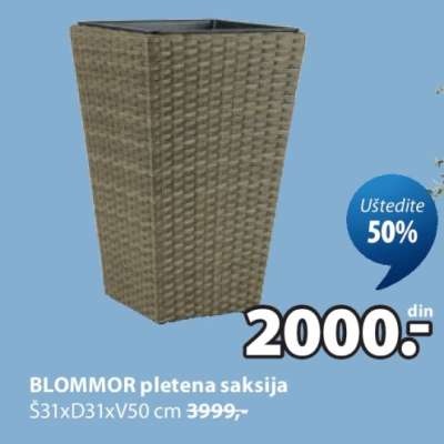 BLOMMOR PLETENA SAKSIJA