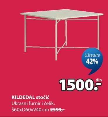 KILDEDAL stočić