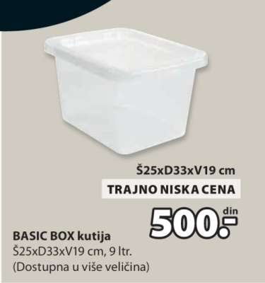 BASIC BOX KUTIJA
