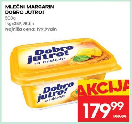 MLEČNI MARGARIN Dobro jutro
