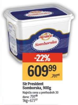 Sir President Somborska 900g