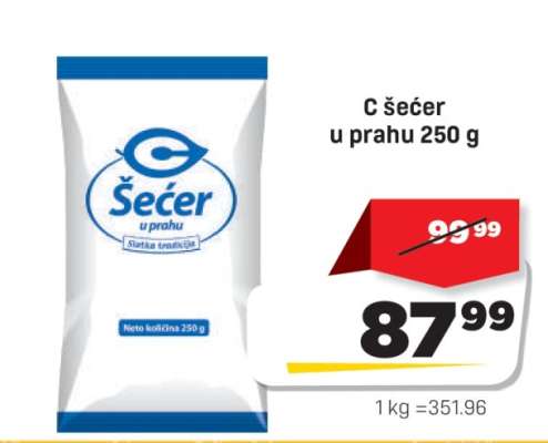 C šećer u prahu 250 g