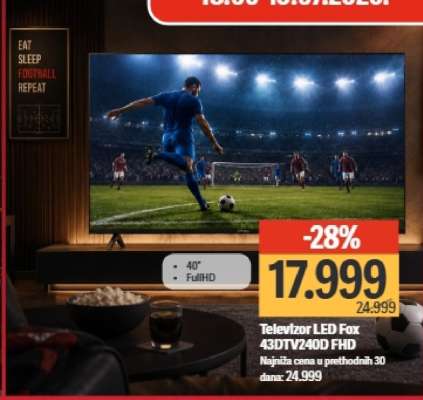 Televizor LED Fox 43DTV240D FHD