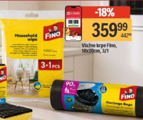 Vlažne krpe Fino
