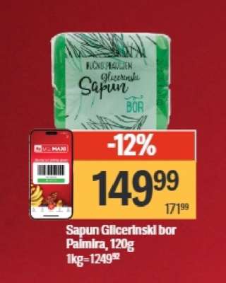 Sapun Glicerinski bor Palmira 120g