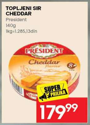 TOPLJENI SIR CHEDDAR
