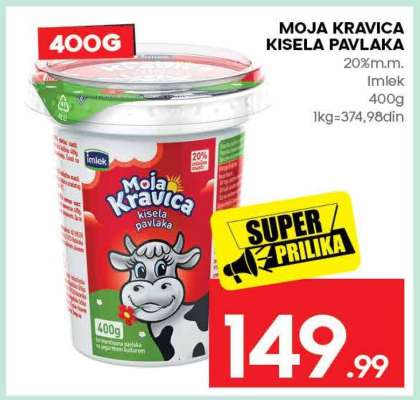 MOJA KRAVICA KISELA PAVLAKA