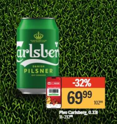 Pivo Carlsberg 0.33l