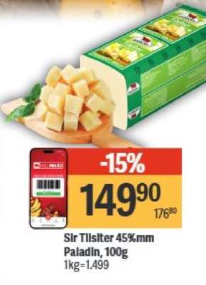 Sir Tilsiter 45 % mm Paladin , 100g