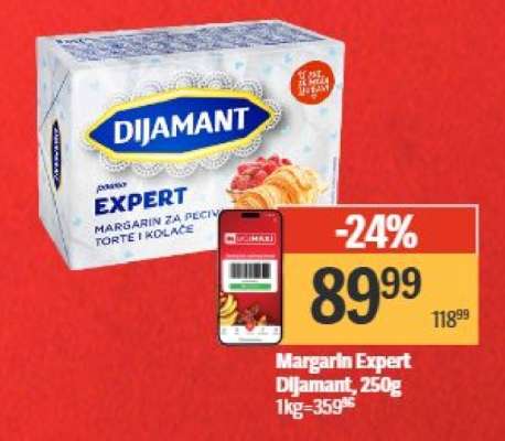 Margarin Expert Dijamant 250g