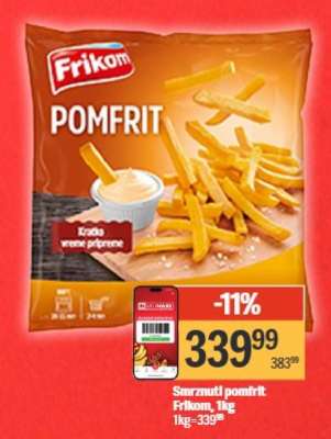 Smrznuti pomfrit Frikom, 1kg