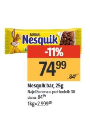 Nesquik bar 25g