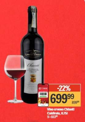 Vino crveno Chianti Caldirola 0.75l