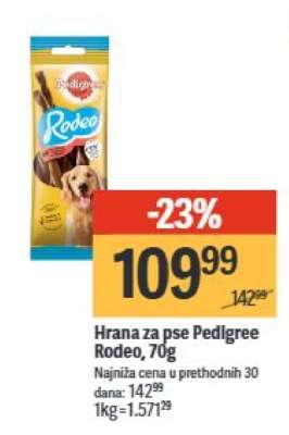 Hrana za pse Pedigree Rodeo 70g
