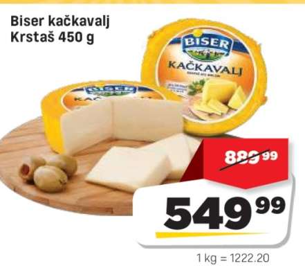 Biser Kačkavalj Krstaš 450 g