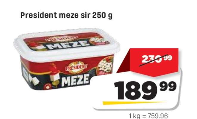 President meze sir 250 g