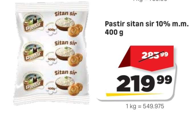 Pastir sitan sir 10% m.m. 400 g
